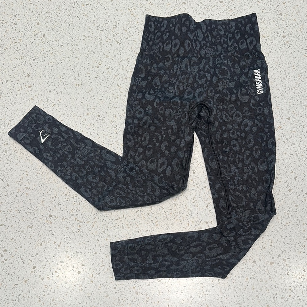 Gymshark Black Leopard Print Leggings